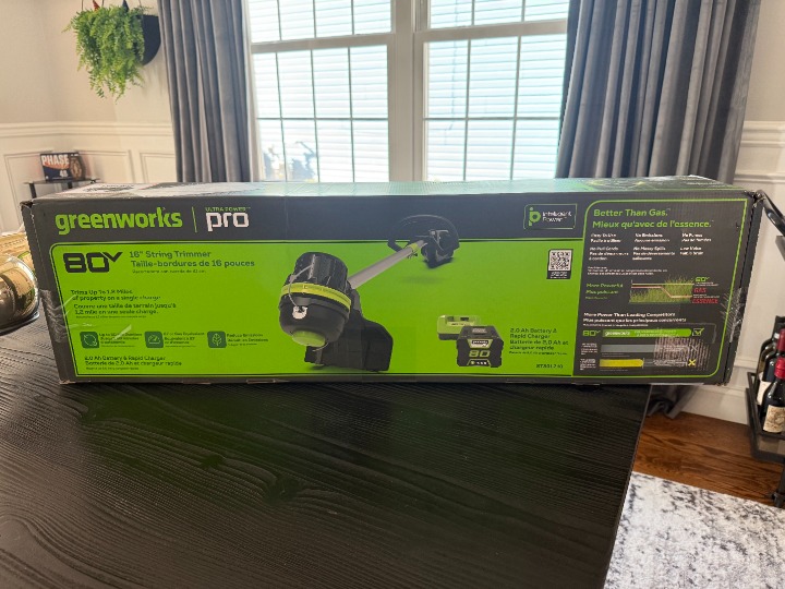 Greenworks 80V 16 String Trimmer w/ 2.0Ah Battery & Charger 2100102VT