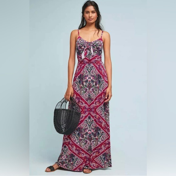 Moulinette Soeurs Vetements by Anthropologie Paisley Floral Print Maxi Dress MP
