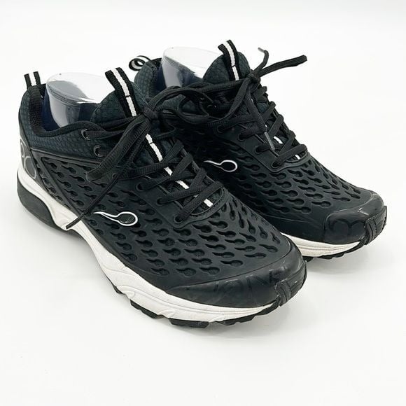 Gravity Defyer Flexnet Shoes Women's 9 Versoshock Trampoline Shoes Black White