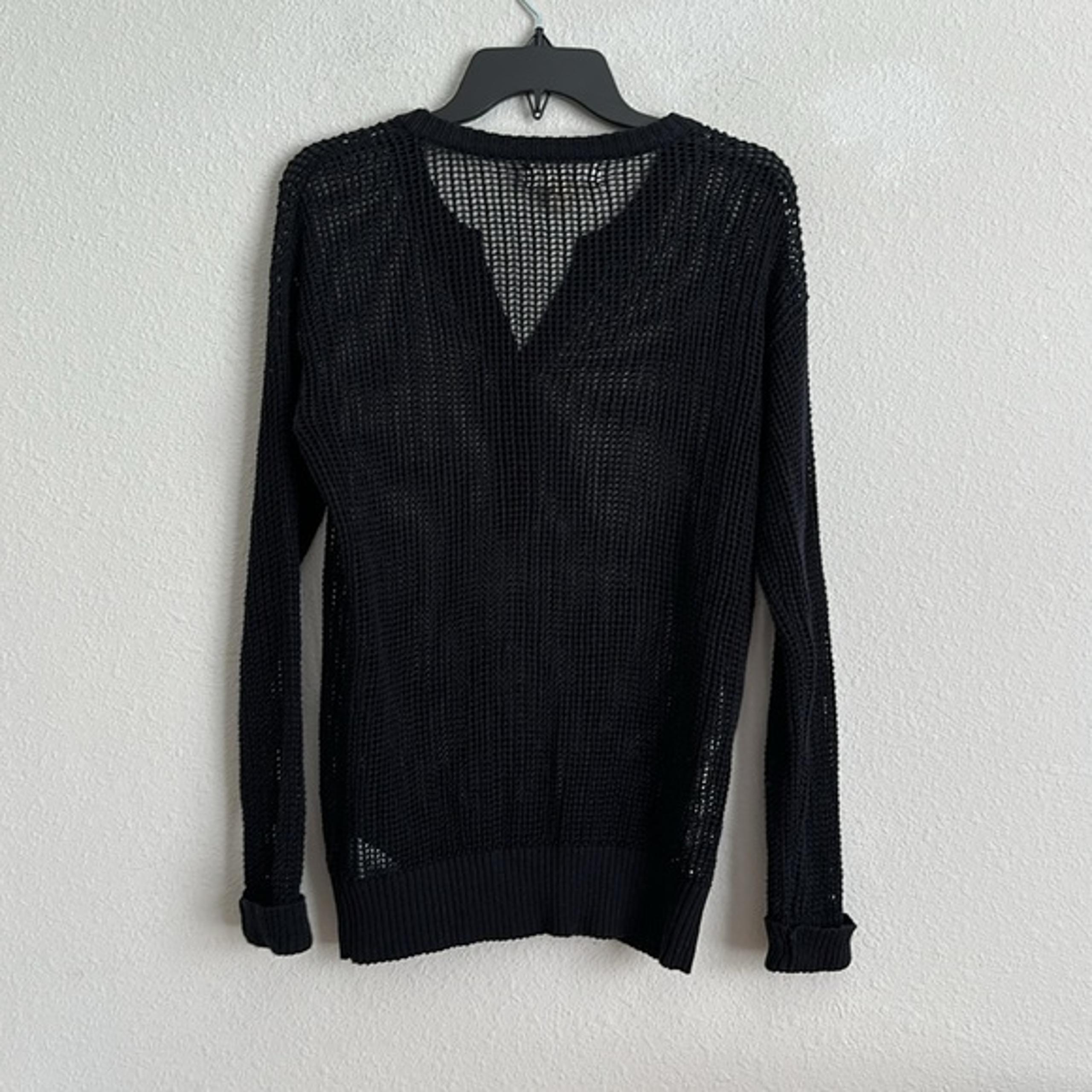 Michael kors Black Knit waffle Women's Sweater small