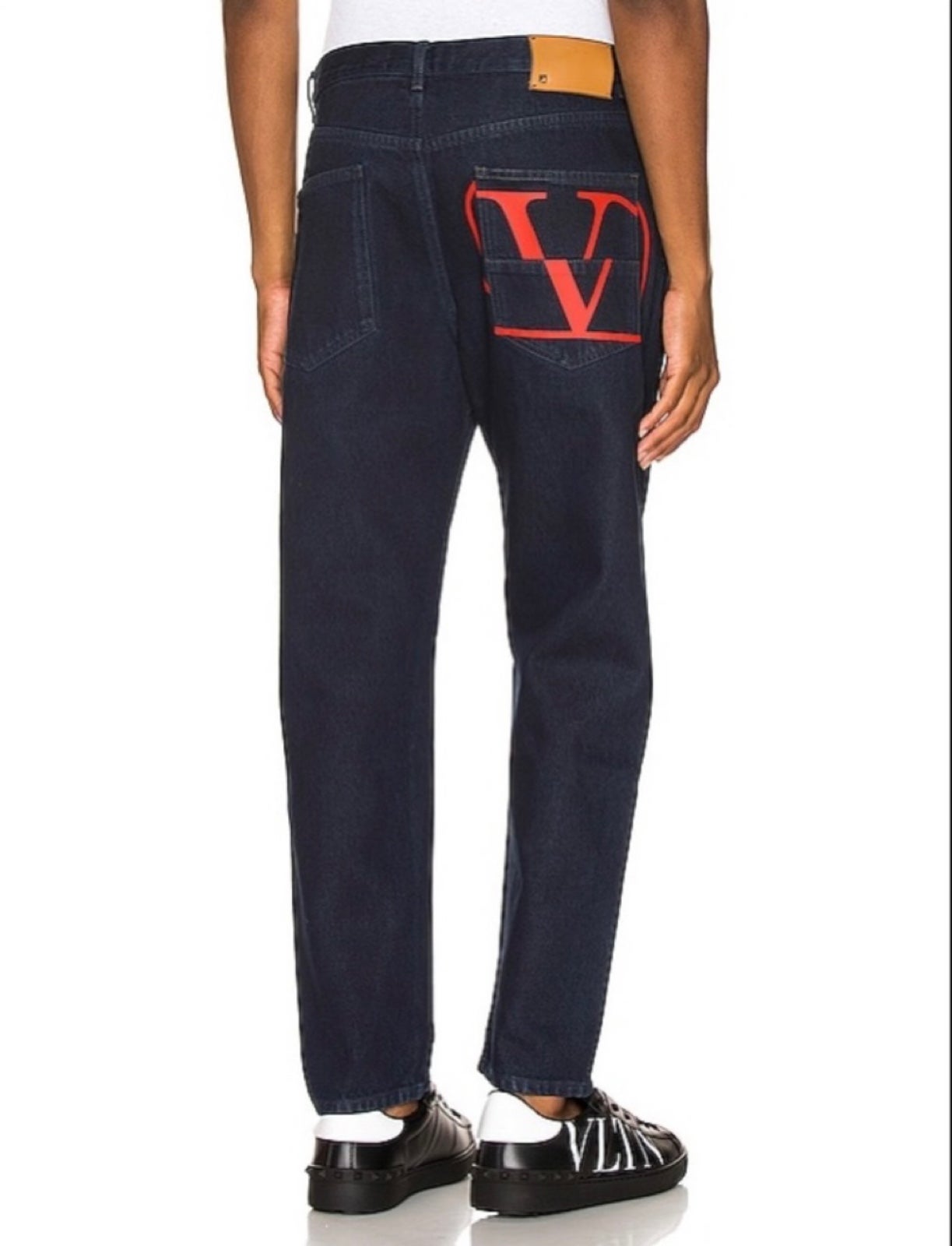 Like New Men’s Valentino Garavani V Logo 5 - pocket Denim Jeans In Blue 30”X30”