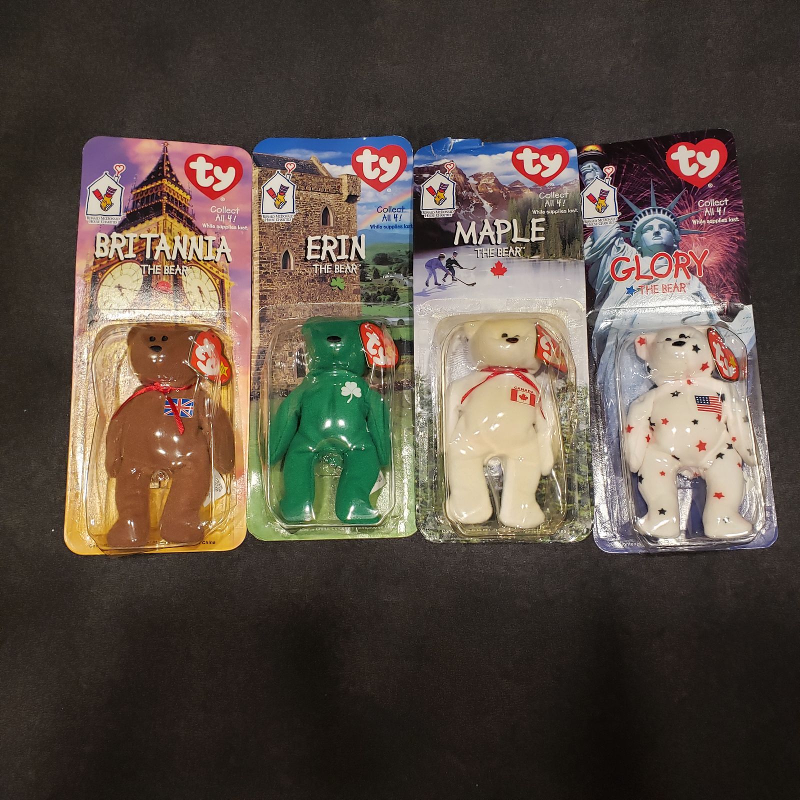 beanie babies 4 bear set