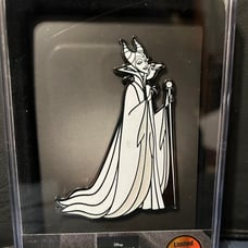 Disney Villains Maleficent Large Collectible Pin White Out LE 100