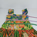 Farm Rio Women Caipirinha Mini Dress Size M Boho Floral Cotton Tiered Colorful