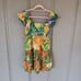 Farm Rio Women Caipirinha Mini Dress Size M Boho Floral Cotton Tiered Colorful