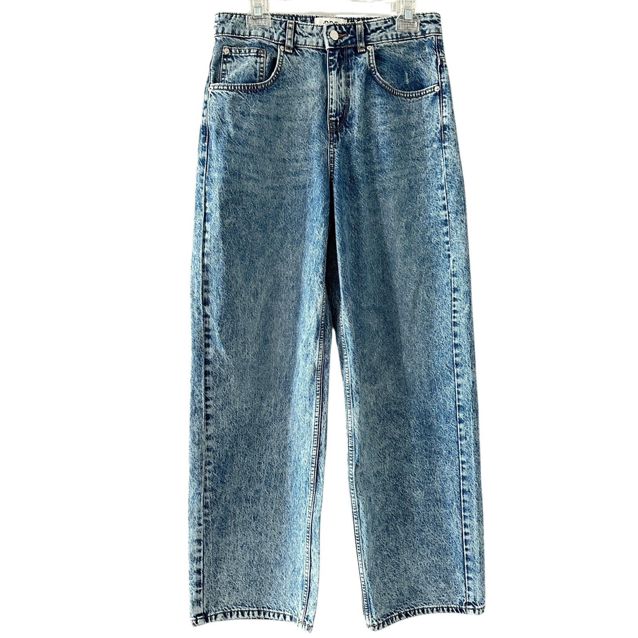 BDG Urban Outfitters Women's Acid Wash Straight Leg Jeans Sz 28W 100% Cotton Y2K