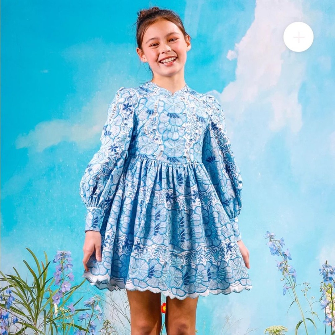 New Marlo Kids Evangeline Embroidered Dress