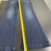 Michael Kors Mid Medium Rise Waist Slema Flare Wide Leg Denim Blue Jeans Size 2