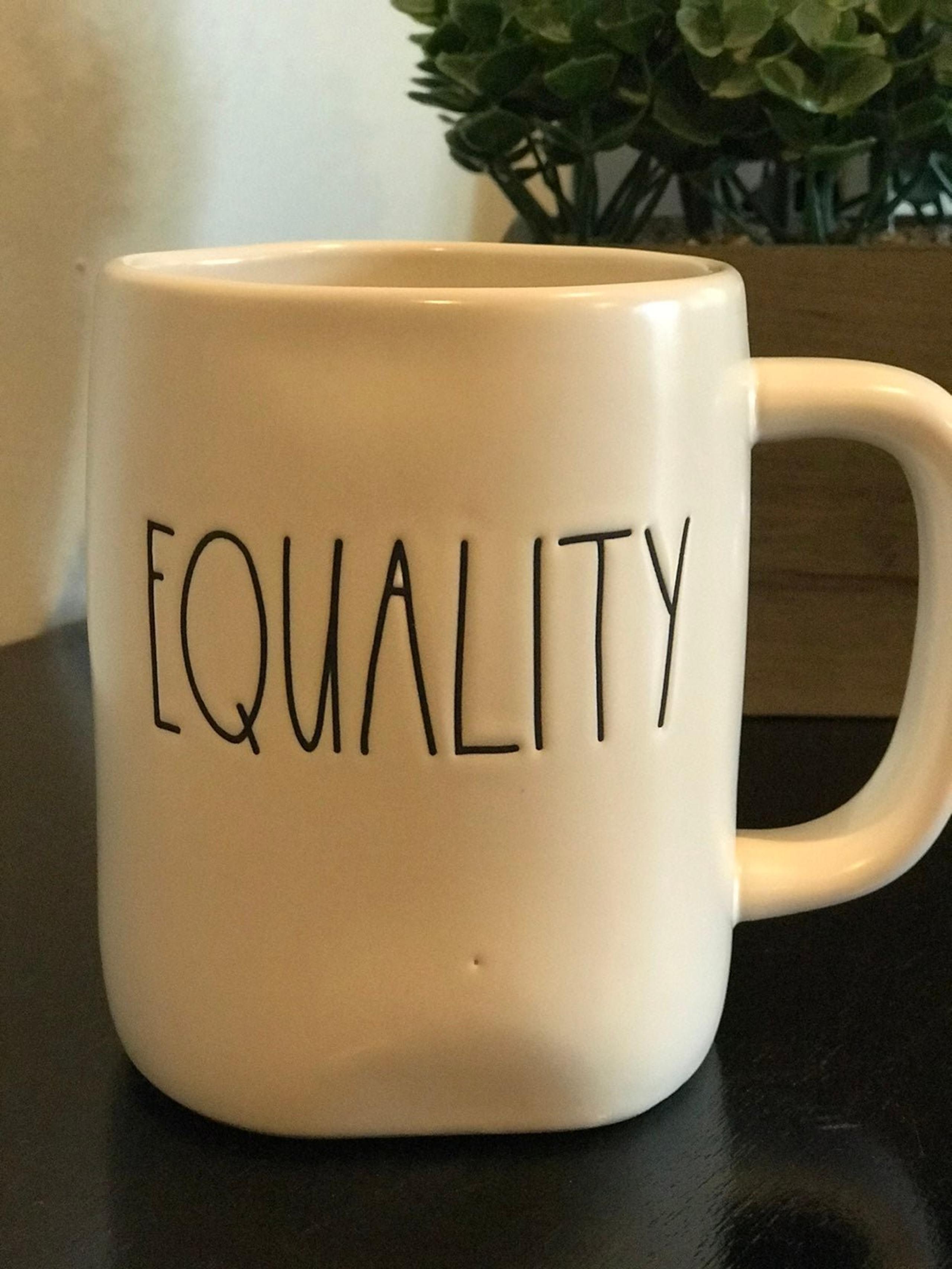 Rae Dunn EQUALITY Matters LGBTQ Love Rules Mug Cup Coffee Tea
