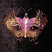 4 MASQUERADE MASKS 'LIGHTED' WALL DECOR