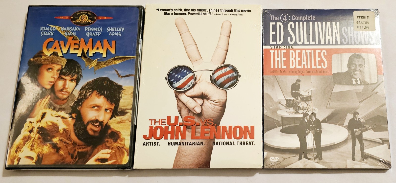 Caveman (Ringo Starr) U.S. Vs John Lennon & Ed Sullivan The BEATLES DVD NEW