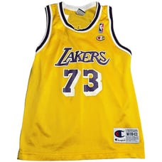 Vintage Dennis Rodman Jersey Kids Youth Medium 10-12 Los Angeles Lakers Champion