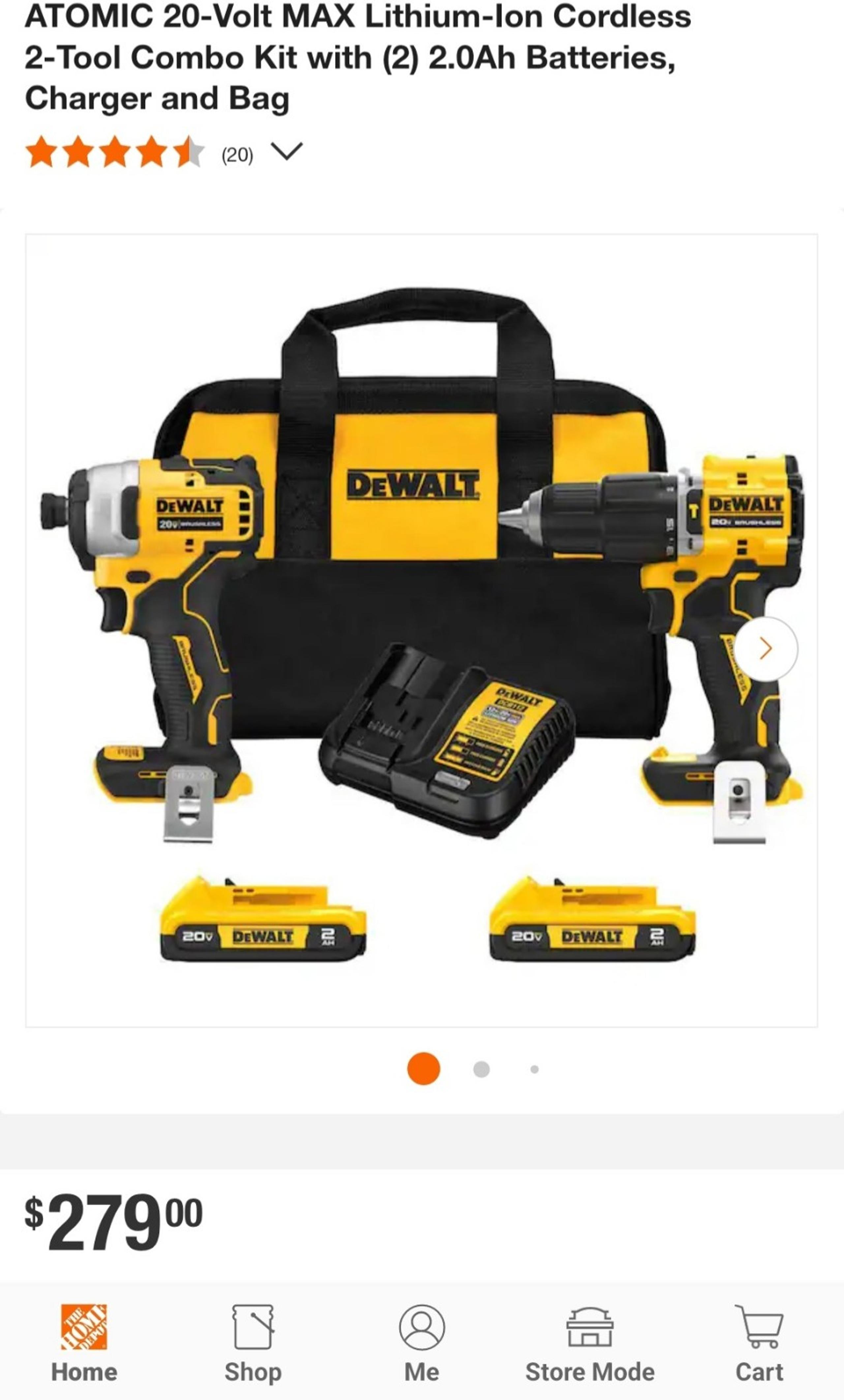 ⭐️NEW⭐️ DeWalt 20V MAX DCK226D2 Brushless 2-Tool Hammer Drill Impact Combo Kit