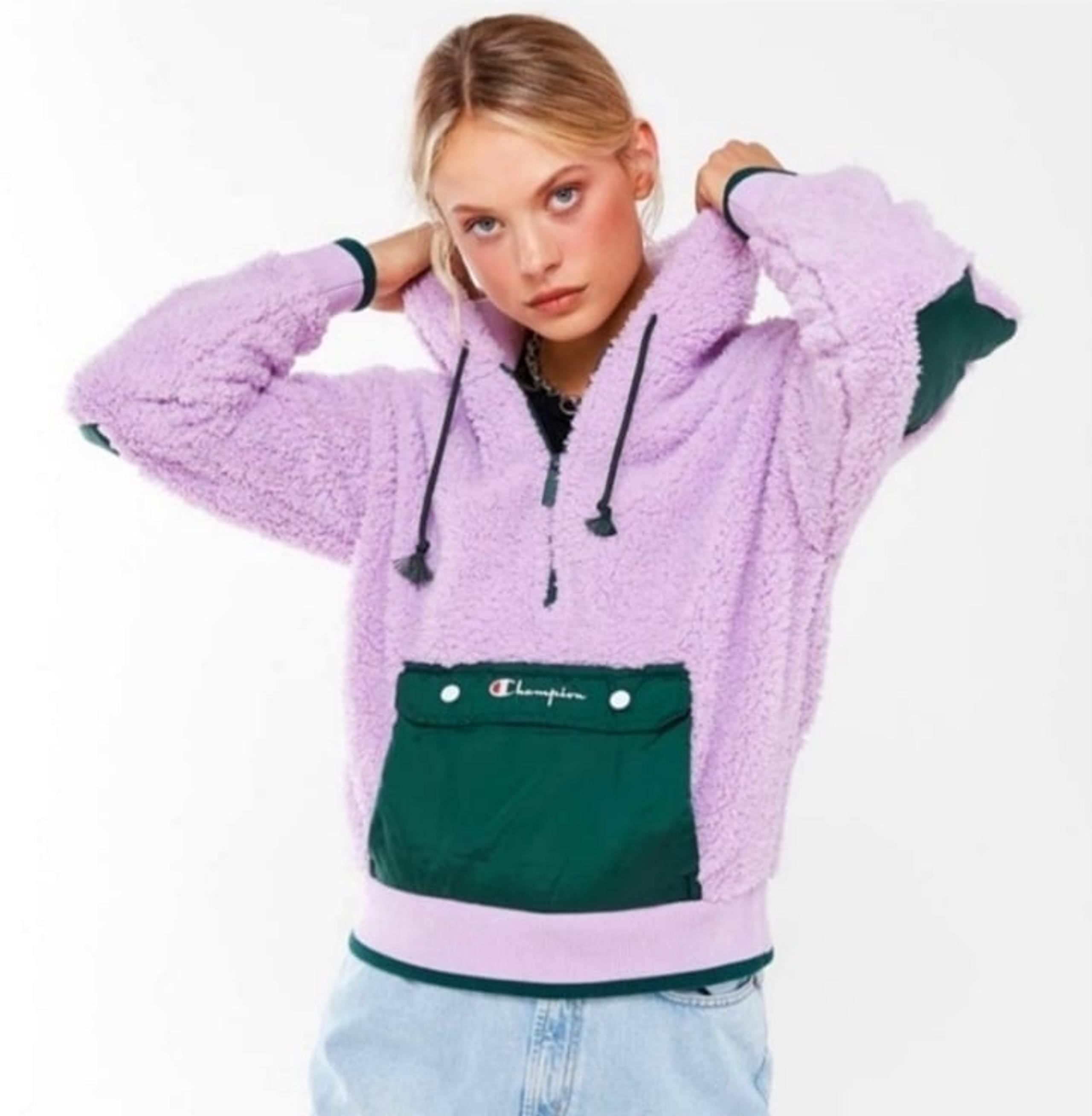 Champion X Urban Outfitters Sherpa 1/4 Zip Jacket