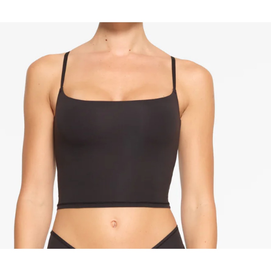 NEW SKIMS Women's Onyx Fits Everybody Cropped Camisole XS