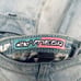 A.LAB Rave Cargo Giga Light Blue Denim Jeans Y2K-theme Embroidered Branding 28W