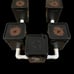 4-Plant 20-Gallon RDWC Hydroponic System 4-Gallon Reservoirs w/ 1 bulkheads/Pvc
