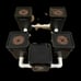 4-Plant 20-Gallon RDWC Hydroponic System 4-Gallon Reservoirs w/ 1 bulkheads/Pvc