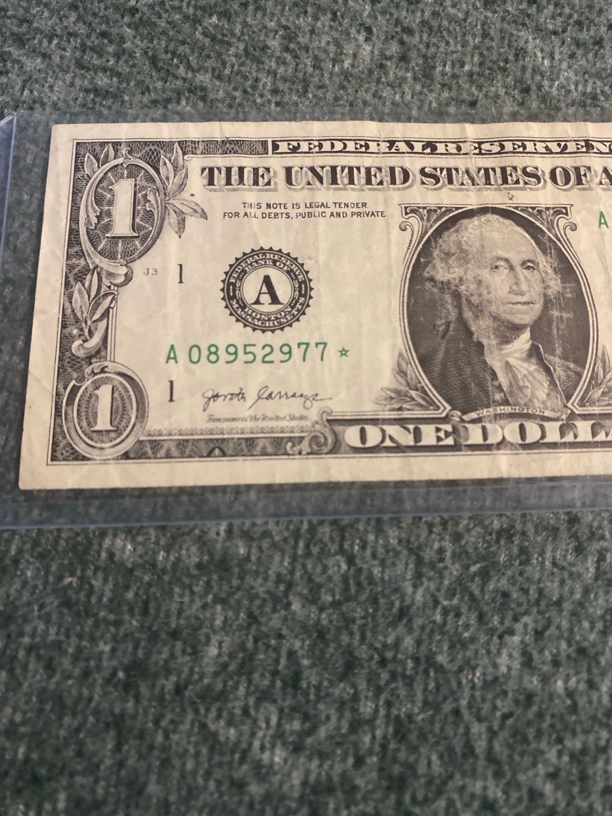 1 Dollar Bill Star Note