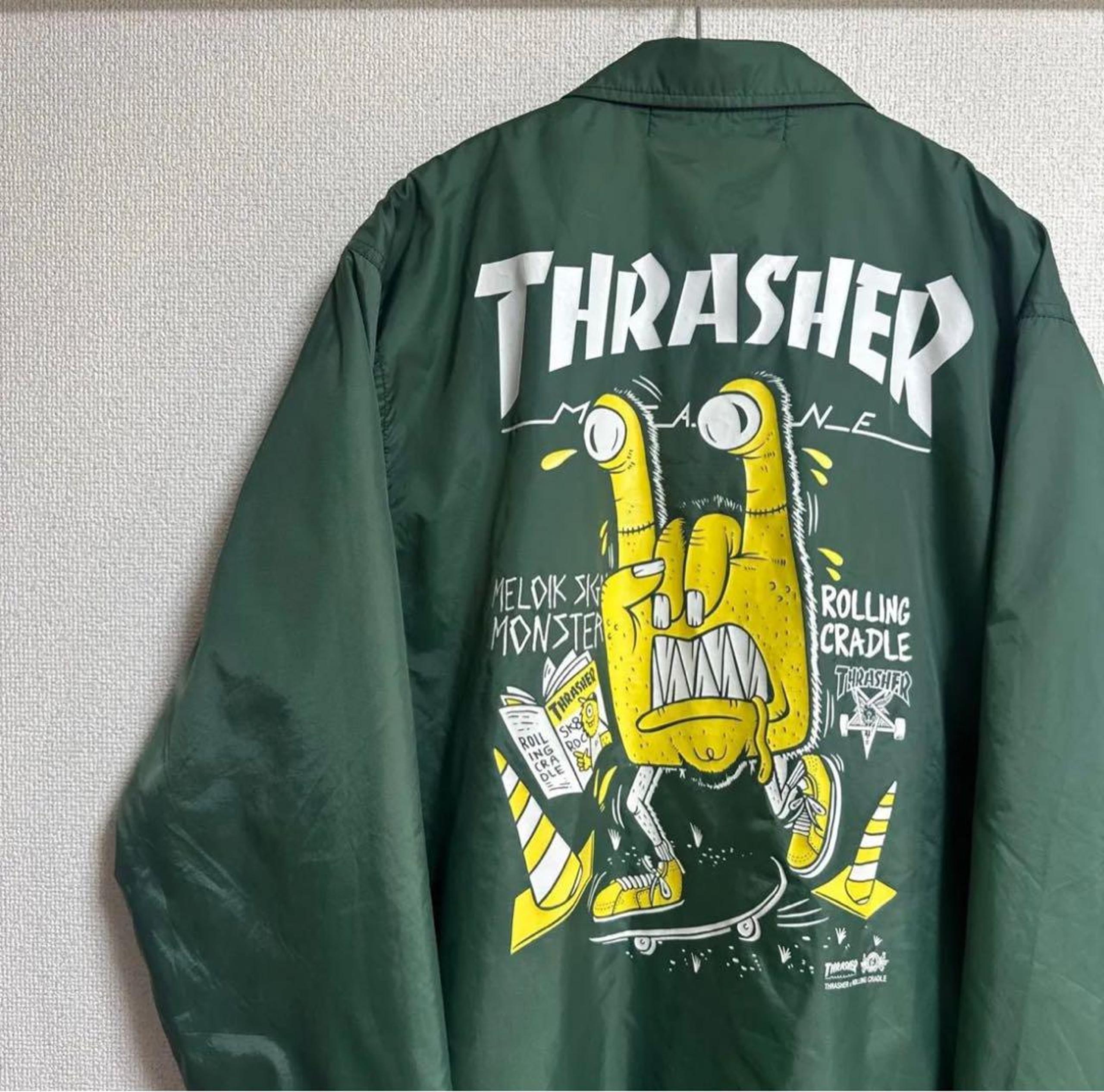 Size M THRASHER Thrasher Coach Jacket Nylon Jacket