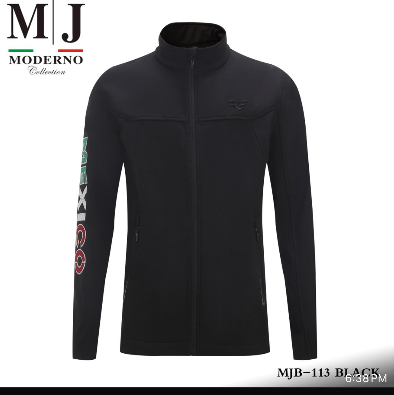 XXX-Large Moderno Mexico Sleeve Zip Up Jackete