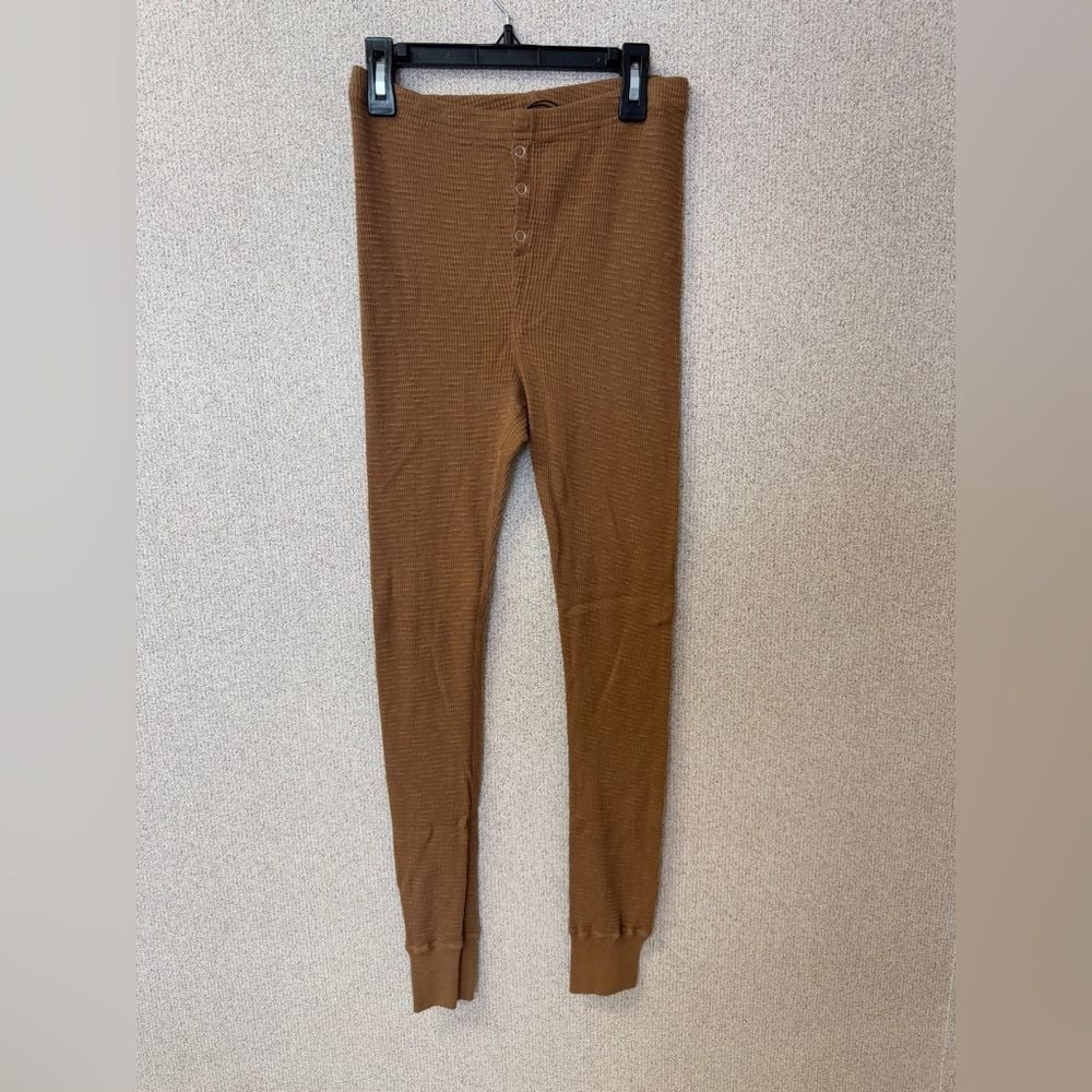 Hanes Re/Done Womens Size S Thermal Henley Legging base layer outdoors nwt
