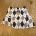 Omighty - Argyle Asymmetrical Mini Rara Skirt in Black