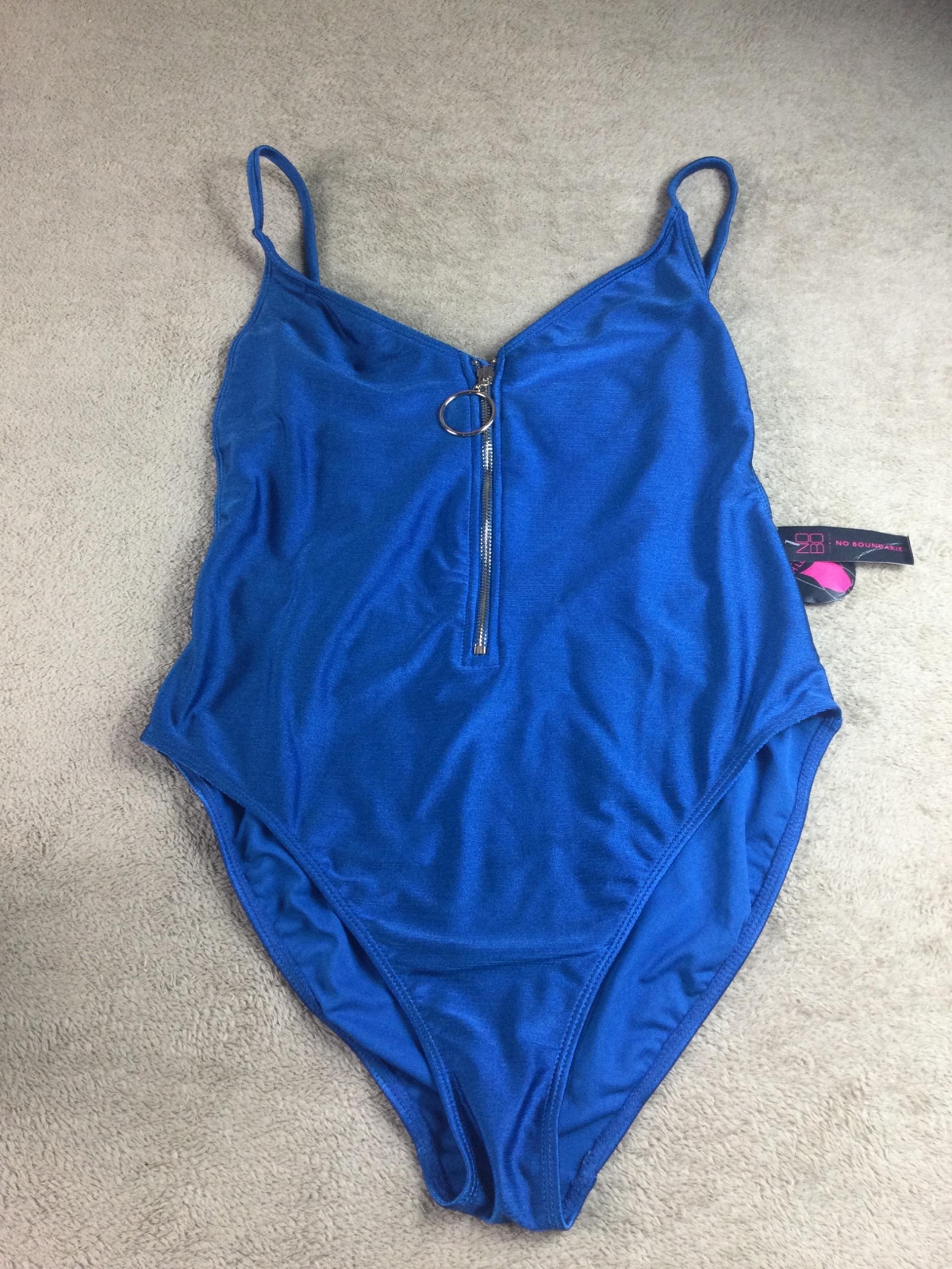 No Boundaries cheeky high leg one piece swimsuit juniors size L 11/13