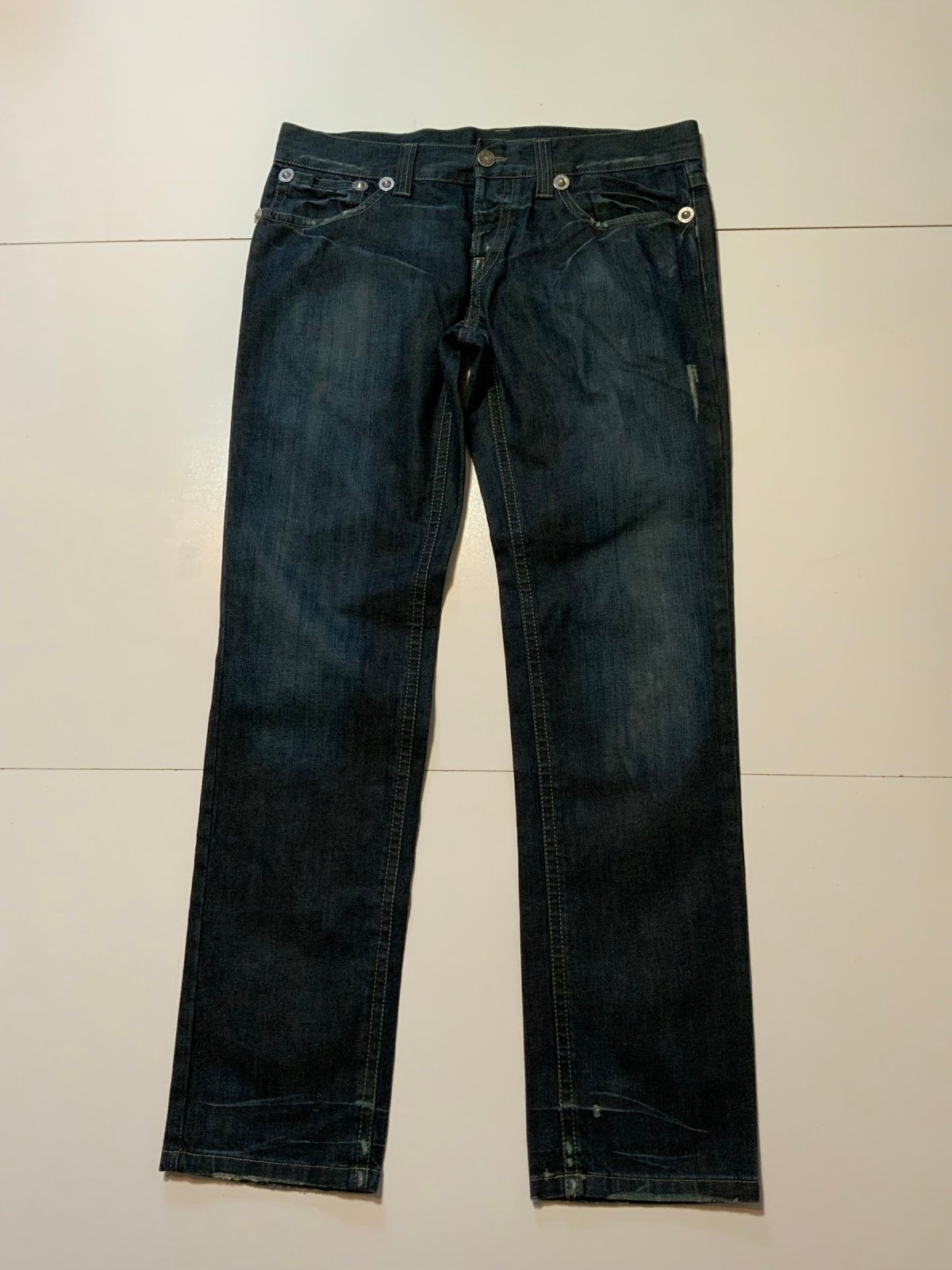 John Richmond Italy Sex Lies Religion Rock N Roll Button Fly Denim Jeans