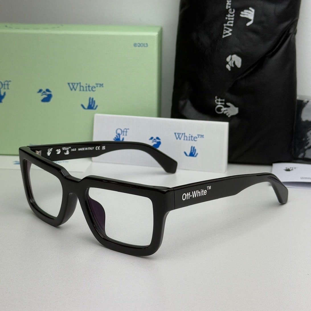 NEW Off White Style 12 Black Bluelight Eyeglasses Frames