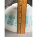 Vintage Pyrex Butterprint Turquoise & White Cinderella Bowls 443 & 444 Set
