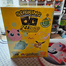 Pokemon 24K gold plating sticker - sealed box of 12