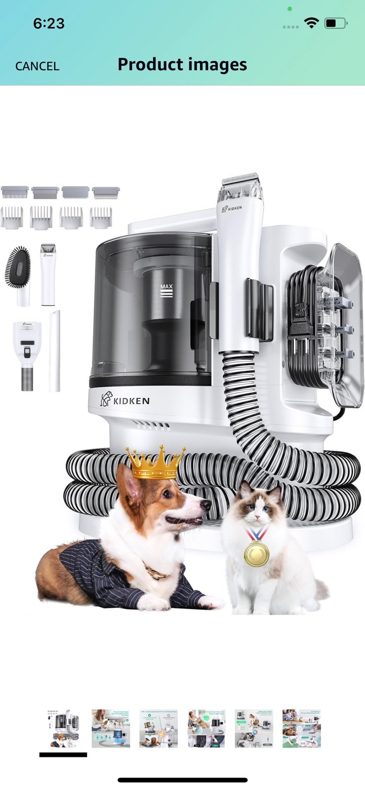 Kidken Pet Grooming Vaccum Kit