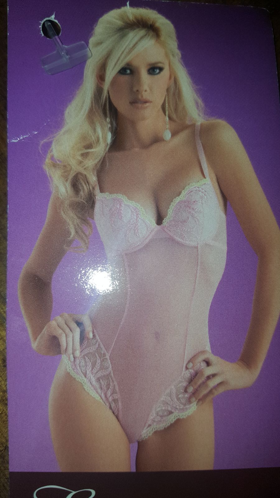 Padded Top Pink Babydoll Teddie Lot 5189