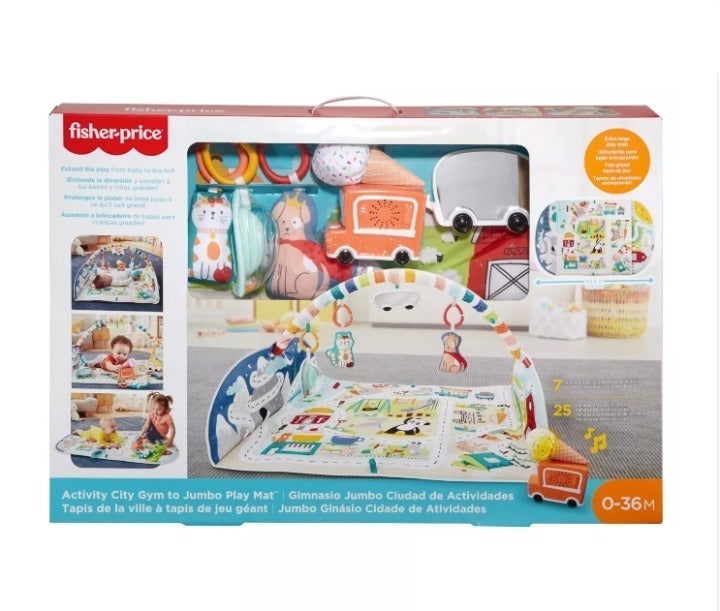 Activity City Gym to Jumbo Play Mat By Fisher-Price | Retail 52+