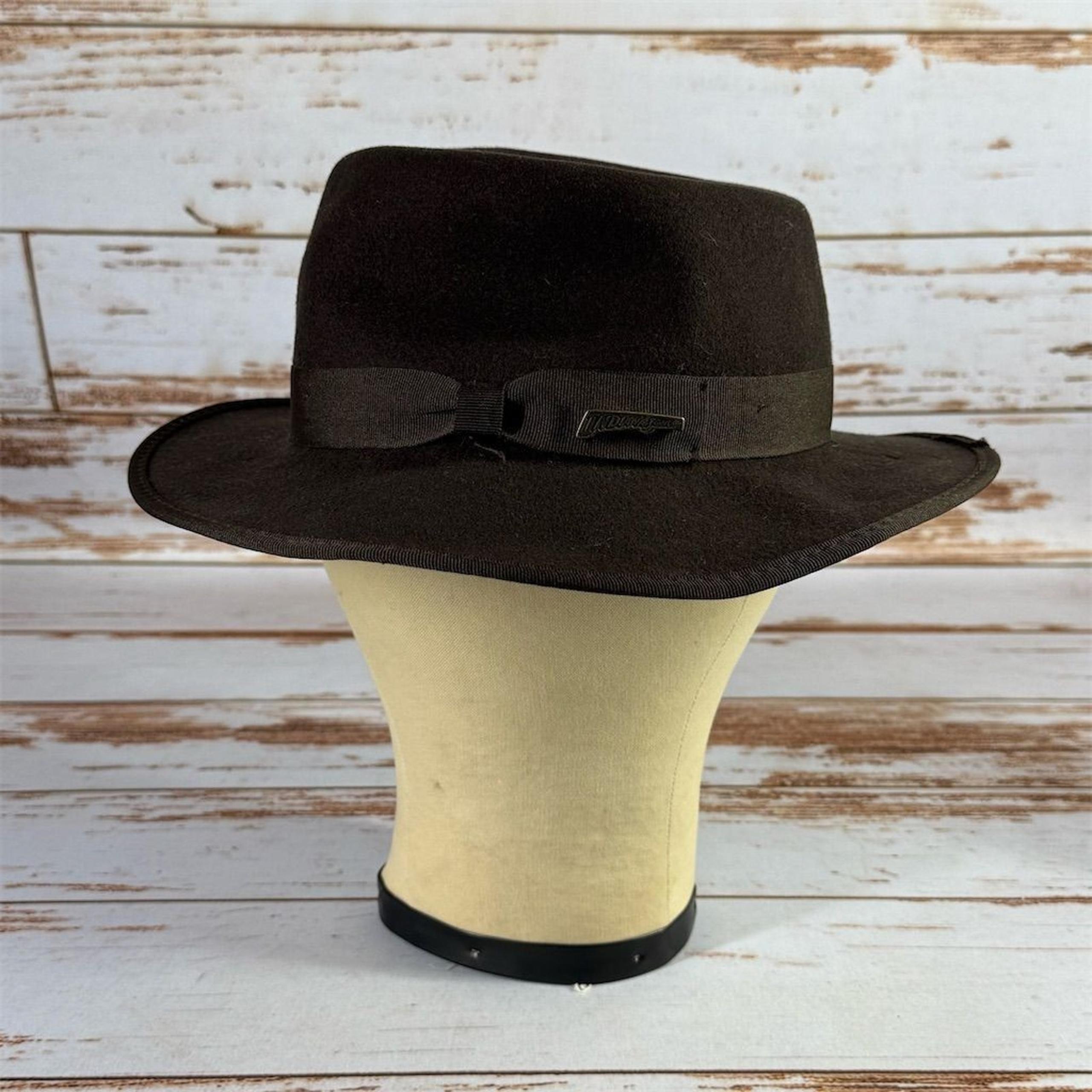 Indiana Jones Official Disney Authentic Wool Fedora Brown Hat