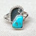 Antique sterling Navajo turquoise ring