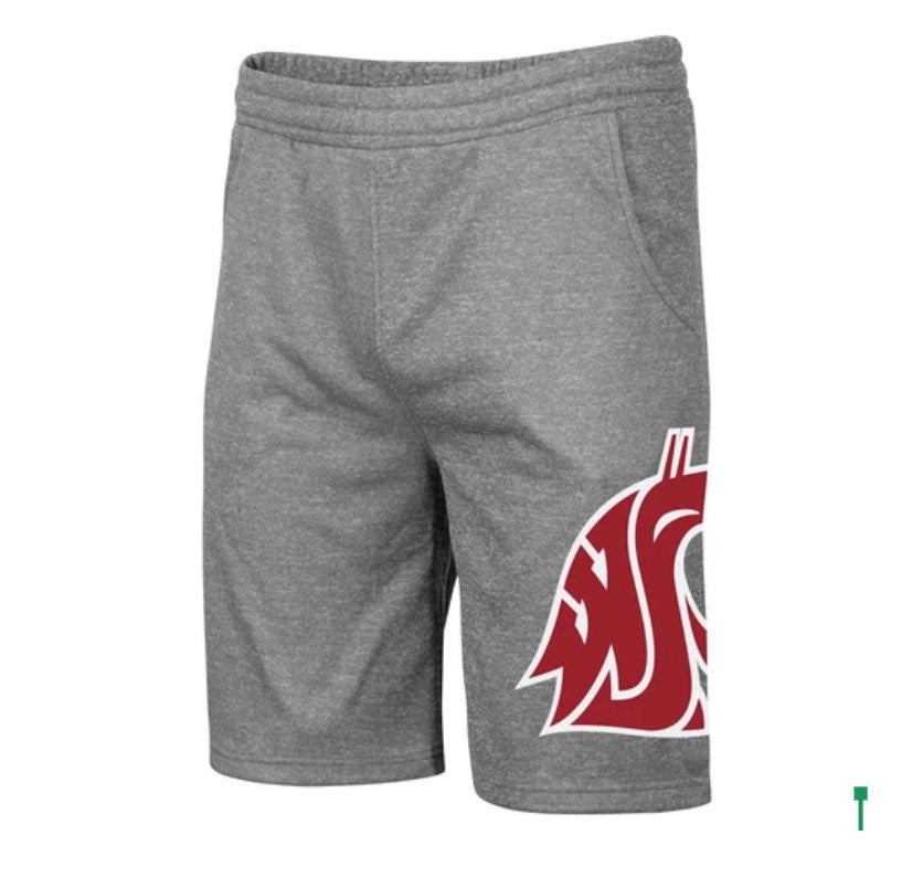 NWT Mens WSU Polyester Sweat Shorts