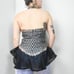 Vintage Handmade Black & Silver Sequin Trim Halter Top / Dancers Costume