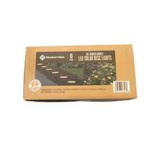 Members Mark Oil-Rubbed Bronze LED Solar Disc Lights 6-Pack Outdoor Landscaping
