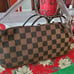 Brown Checkered Denim Handbag
