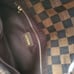 Brown Checkered Denim Handbag