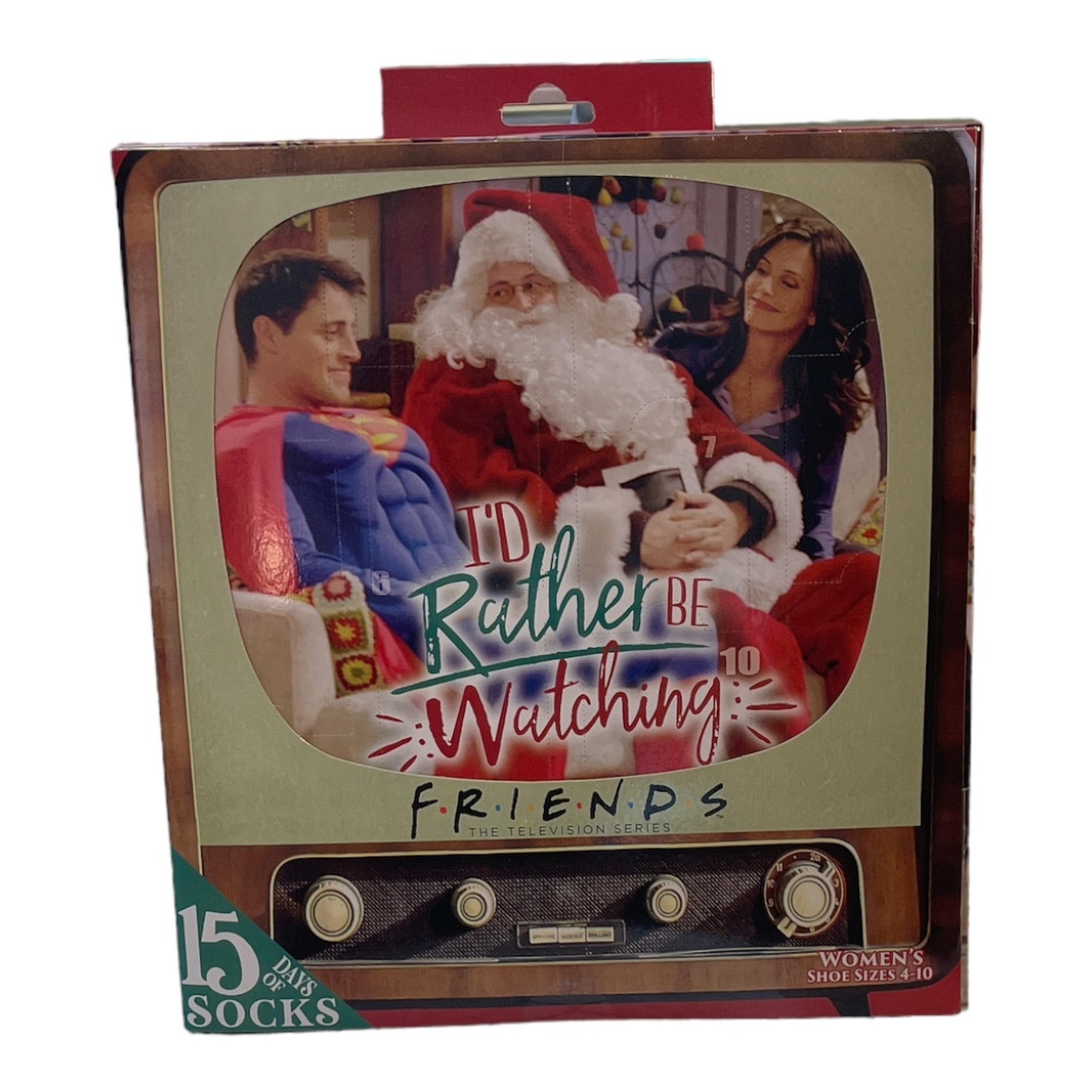Warner Bros New Friends 15 Days of Socks Advent Calendar Women's Shoe Sizes 4-10