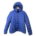Metaphor Blue Long Mid Length Down Puffer Jacket Coat Hooded XL Extra Large