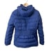 Metaphor Blue Long Mid Length Down Puffer Jacket Coat Hooded XL Extra Large