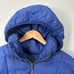 Metaphor Blue Long Mid Length Down Puffer Jacket Coat Hooded XL Extra Large
