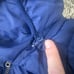 Metaphor Blue Long Mid Length Down Puffer Jacket Coat Hooded XL Extra Large