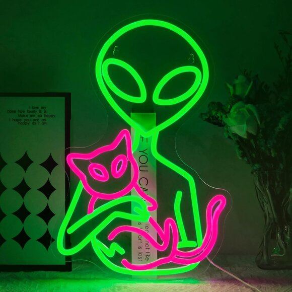 New Alien Neon Sign LED Light for Bedroom, Home, Party or Wall Decor