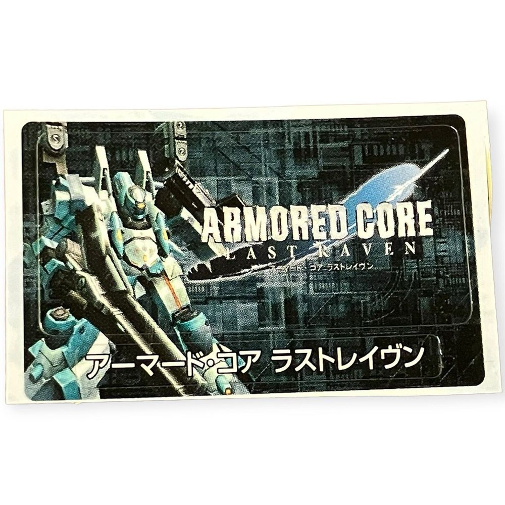 Sony Playstation 2 PS2 Armored Core Last Raven Rare Official Memory Card Sticker
