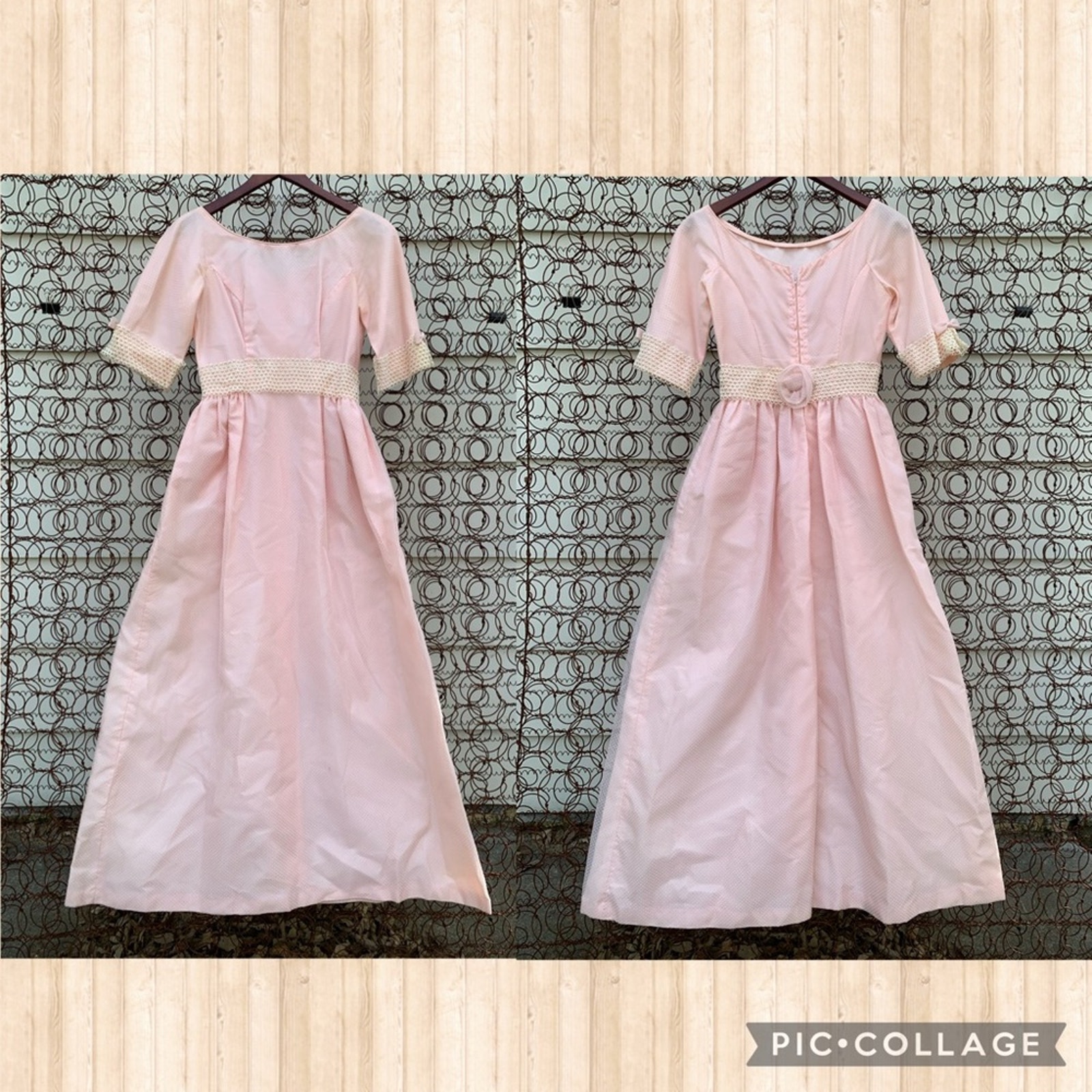 Vintage 60s Lorrie Deb pastel pink Swiss dot dress SMALL?